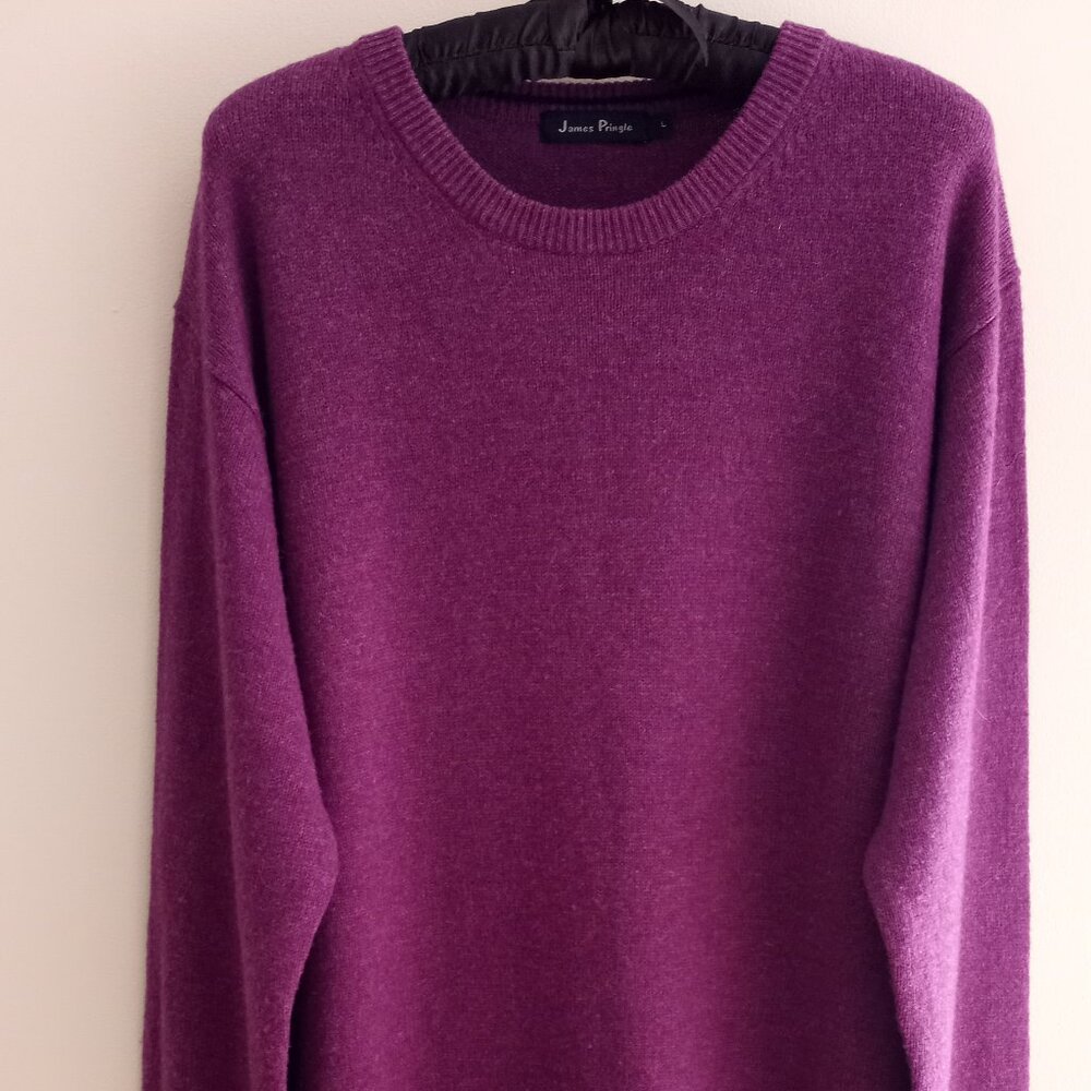 'Pringle' by James Pringle Pure wool L/S Crew Neck Sweater Size L